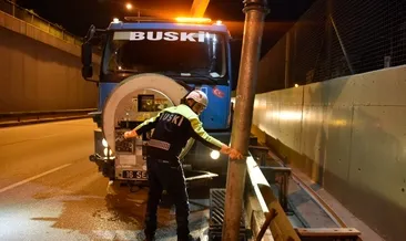 Şehir uykuda, BUSKİ iş başında