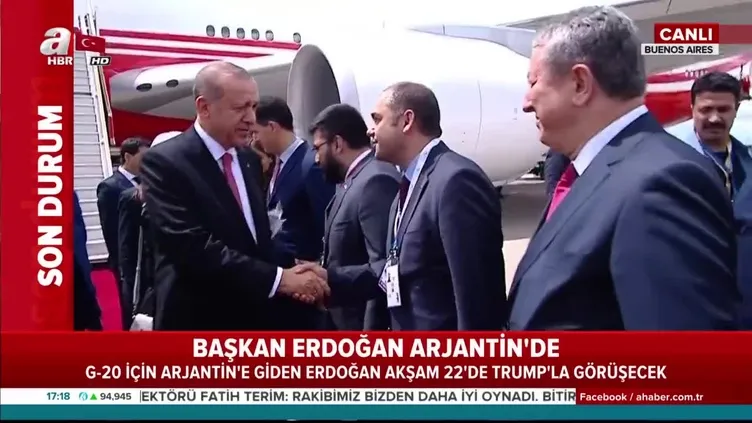 Cumhurbaşkanı Erdoğan Arjantin'de