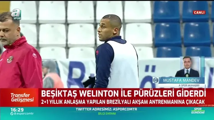Beşiktaş Welinton ile pürüzleri giderdi