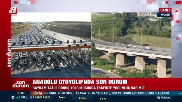 Tatilciler dönüş yolunda! İstanbul yönüne trafik yoğunluğu başladı | Video