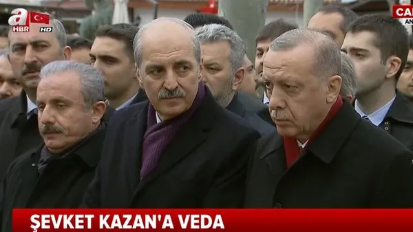 Cumhurbaşkanı Erdoğan, Şevket Kazan'ın cenaze namazına katıldı | Video