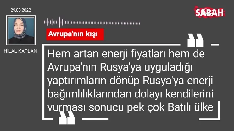 Hilal Kaplan | Avrupa'nın kışı