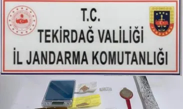 Uyuşturucu ve kullanım aparatları ele geçirildi #tekirdag