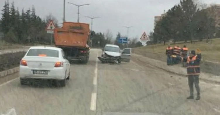Eskişehir’de trafik kazası; 1 yaralı