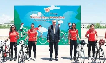 Başkan Erdoğan’dan Bisiklet Günü buluşması