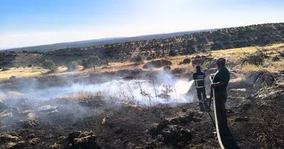 Kızıltepe ve Derik'te 9 noktada ekin yangınları meydana geldi #mardin