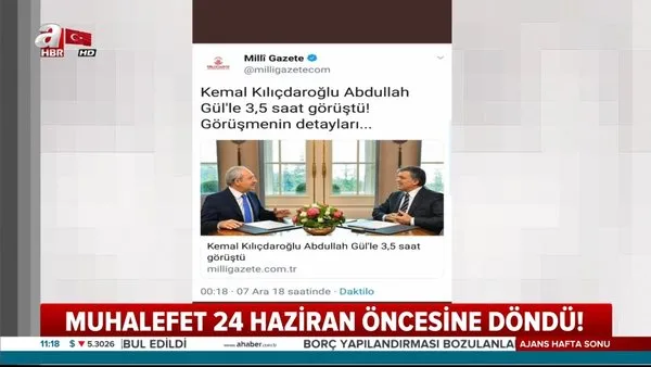 Kılıçdaroğlu ile Abdullah Gül neden görüştü? İşte Milletsiz ittifakın son oyunu!
