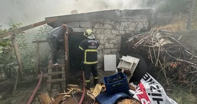 Nevşehir’de kömürlük yangını korkuttu #nevsehir