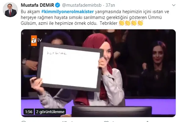 Kim Milyoner Olmak İster'de yarışan Ümmü Gülsüm Türkiye'yi duygulandırdı