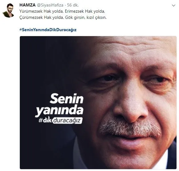 Cumhurbaşkanı Erdoğan'a dev destek! Senin yanında dik duracağız