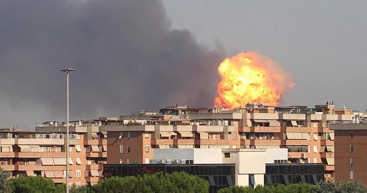 İtalya’nın kalbi Roma’da şiddetli patlama! Şehir savaş alanına döndü... Çok sayıda yaralı var
