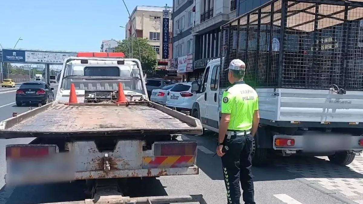 Kayseri'de 10 yaşındaki çocuğuna araç sürdüren babaya 21 bin 656 lira ceza