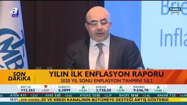 Merkez Bankası Başkanı Murat Uysal, yılın ilk enflasyon raporunu açıkladı