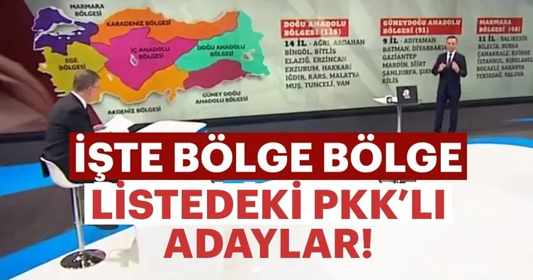 İşte PKK/KCK terör örgütüyle iltisaklı olan 336 kişinin bölgelere ve illere göre dağılımı!
