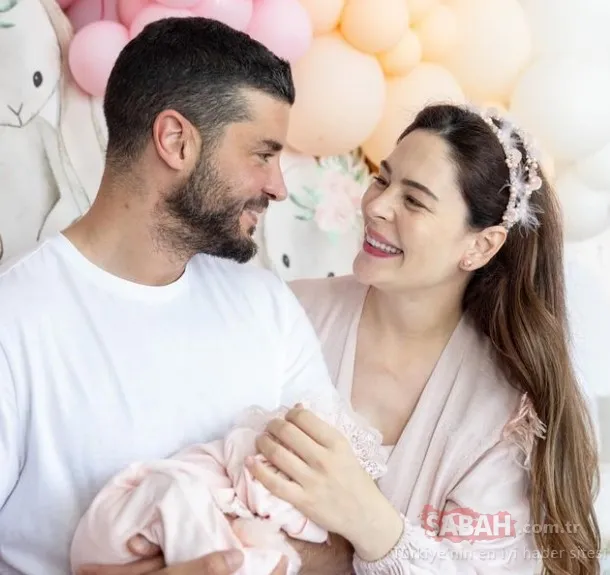 Yıldız Çağrı Atiksoy eşi Berk Oktay ve kızını paylaştı! Berk Oktay kızı Milena’ya formayı giydirdi!