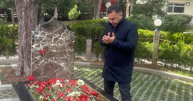 Alanya Belediye Başkanı merhum Alparslan Türkeş’in kabrini ziyaret etti