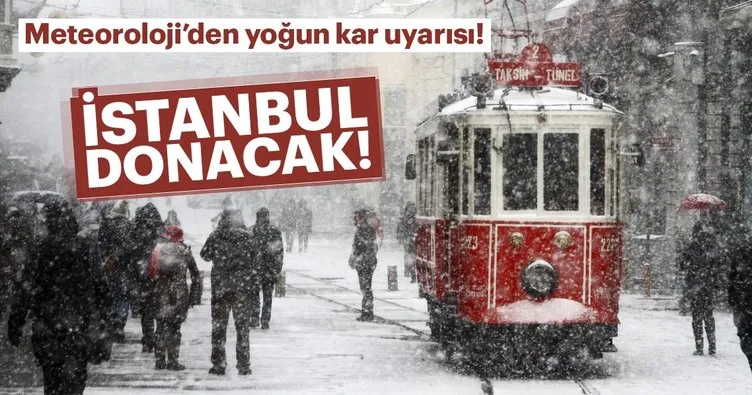Meteoroloji’den son dakika hava durumu raporu! Yoğun kar yağışı geliyor! İstanbul buz kesecek!