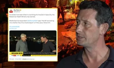 İngiliz Sky News’ten skandal yayın! İsrail’in Gazze’deki hastane saldırısını aklamaya çalıştılar