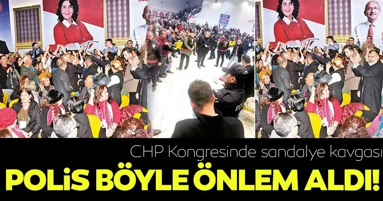CHP kongresinde büyük kavga! Polis ekipleri çağrıldı!