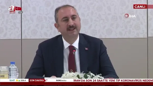 Adalet Bakanı Abdulhamit Gül'den canlı yayında flaş cezaevlerinde corona virüsü önlemi açıklaması | Video