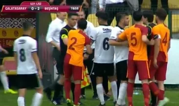 Galatasaray - Beşiktaş U21 derbisinde olay!
