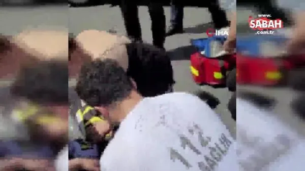Arnavutköy’de taksicinin çarptığı bisiklet sürücüsünün kalbi durdu | Video