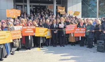 AK Partili kadınlar turuncu çizgi çekti