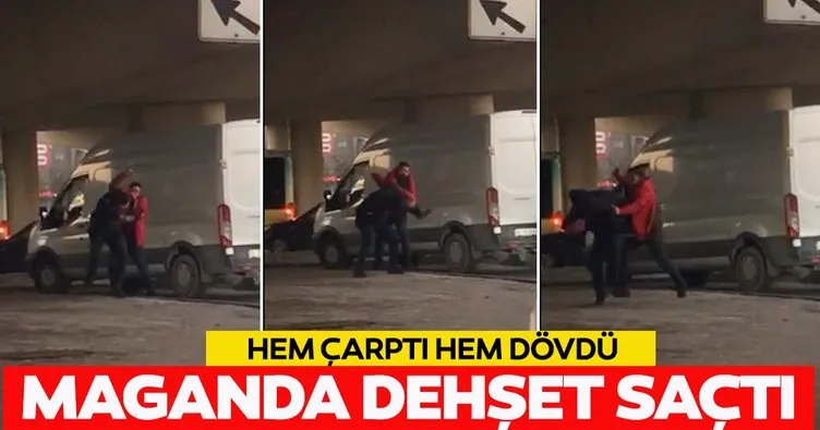Son dakika: İstanbul’da şehir eşkıyası dehşet saçtı! Hem çarptı hem dövdü!