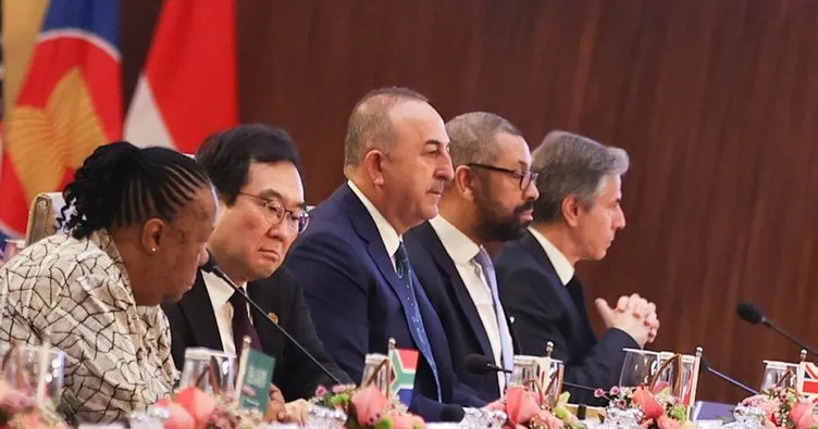 Bakan Çavuşoğlu G20 Dışişleri Bakanları Toplantısı çerçevesinde temaslarını sürdürüyor