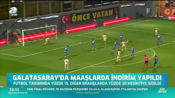 Galatasaray'da maaşlarda indirim yapıldı