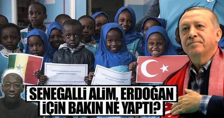 Senegalli alimden Yaşasın Erdoğan, yaşasın Türkiye şiiri