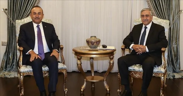 KKTC Cumhurbaşkanı Akıncı, Dışişleri Bakanı Çavuşoğlu’nu kabul etti