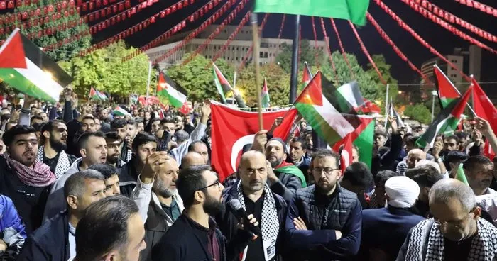 Gaziantep’te İsrail protestosu