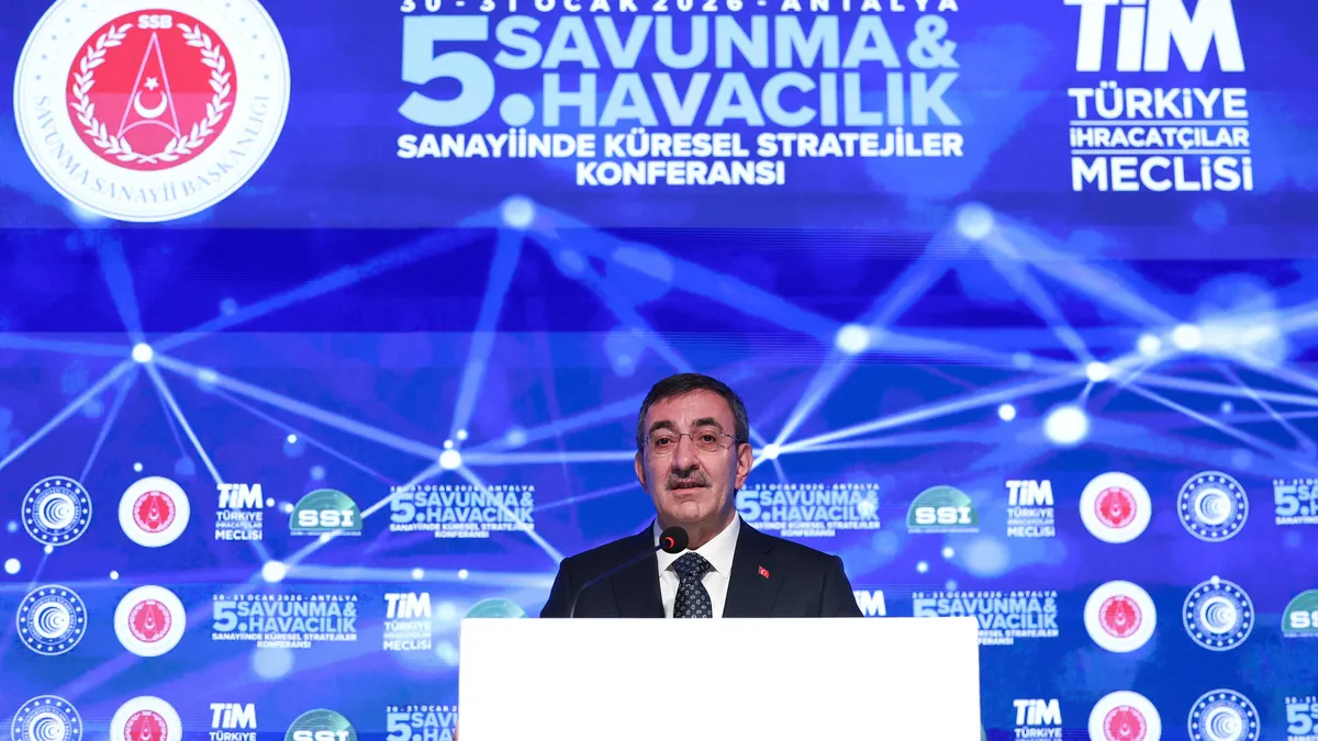 Cumhurbaşkanı Yardımcısı Yılmaz: Türkiye savunma sanayisinde ilk 10 ihracatçı ülke arasında Cumhurbaşkanı Yardımcısı Yılmaz: Türkiye savunma sanayisinde ilk 10 ihracatçı ülke arasında