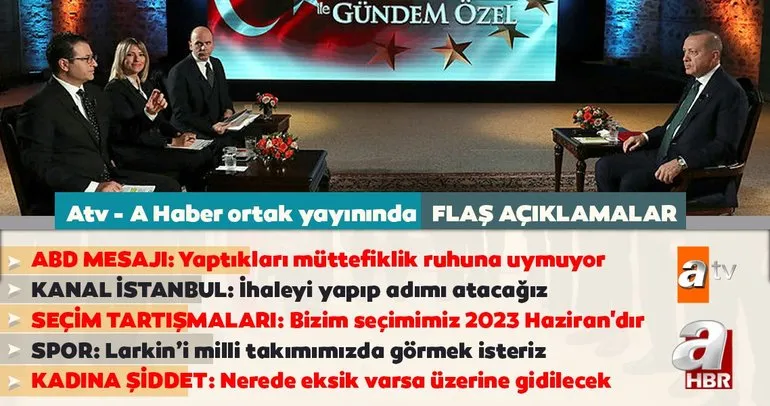 SON DAKİKA: Başkan Erdoğan canlı yayında soruları yanıtladı