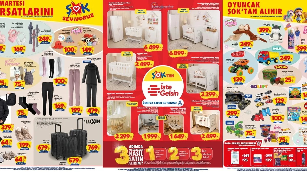 ŞOK’ta Hafta Sonu İndirimi Başladı! 13-16 Aralık ŞOK aktüel listesi: Beşik, ana kucağı, bebek odası… – Galeri ŞOK’ta Hafta Sonu İndirimi Başladı! 13-16 Aralık ŞOK aktüel listesi: Beşik, ana kucağı, bebek odası… – Galeri