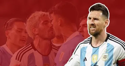 Messi’nin yakın koruması De Paul’a skandal hareket! Arjantin-Uruguay maçında ortalık karıştı