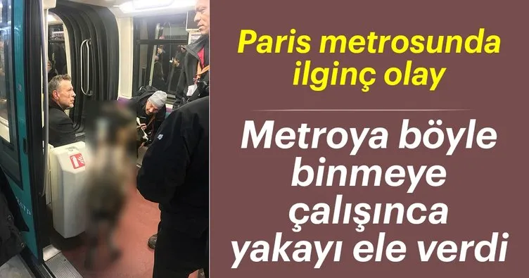Paris metrosunda çaldığı keçi ile yakalandı