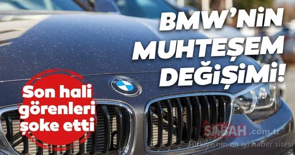 BMW'nin son hali şoke etti! Eski BMW otomobilin harika değişimi
