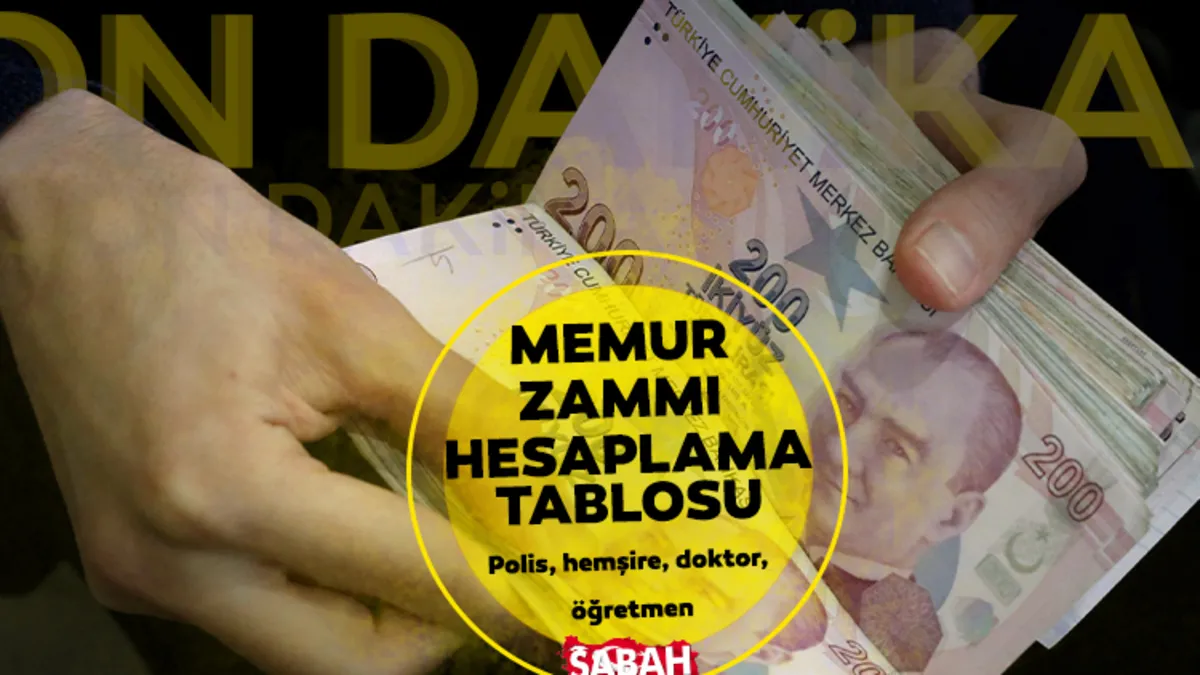 MEMUR MAAŞ ZAMMI HESABI: Polis,öğretmen,doktor,hemşire! Temmuz 2026’da en düşük memur maaşı ne kadar olacak?