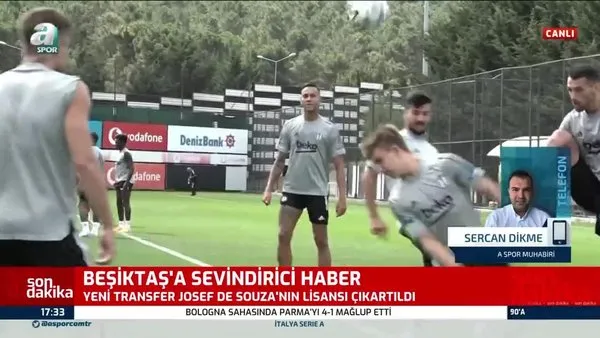 Beşiktaş'ta Brezilyalı Josef de Souza'nın lisansı çıkartıldı