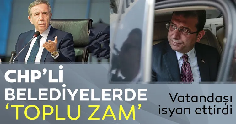 CHP’li belediyelerde toplu zam