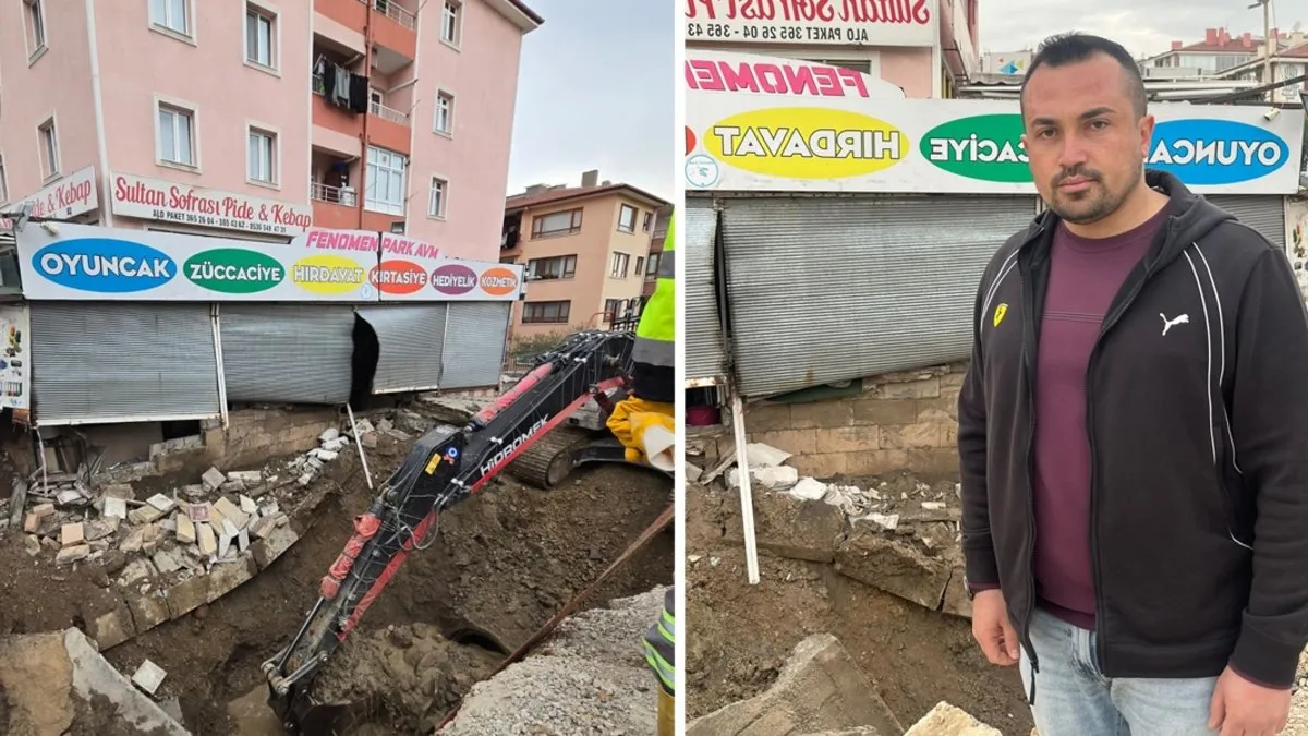 Ankara’da korku dolu anlar! İş yerinin yıkılma riski var: ASKİ’nin kanalizasyon çalışması esnafı mağdur etti Ankara’da korku dolu anlar! İş yerinin yıkılma riski var: ASKİ’nin kanalizasyon çalışması esnafı mağdur etti