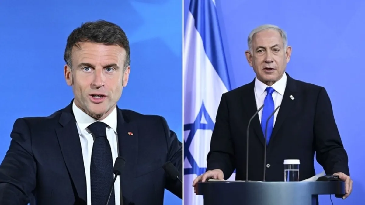 Macron Netanyahu ile görüştü: Hem uyardı hem de dayanışma mesajı verdi Macron Netanyahu ile görüştü: Hem uyardı hem de dayanışma mesajı verdi