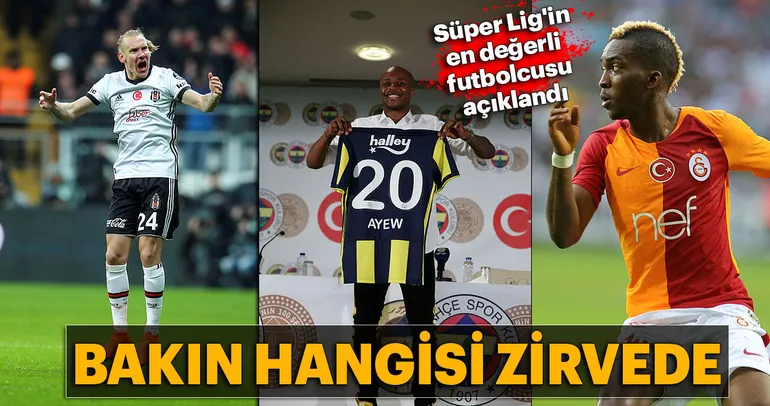 İşte Süper Lig’in en değerli futbolcusu