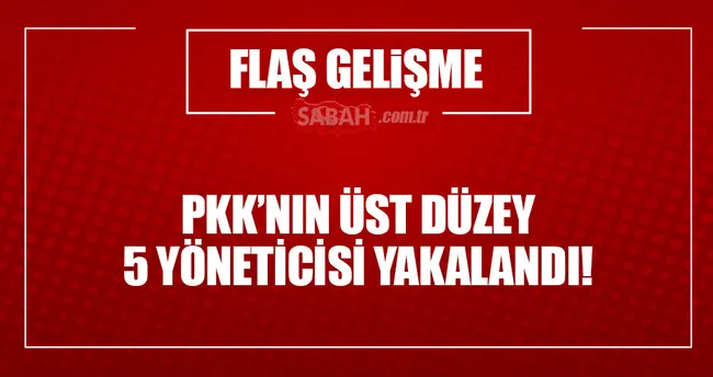 PKK’nın 5 üst düzey yöneticisi yakalandı!