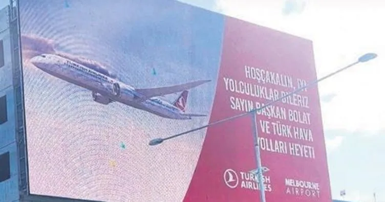 Avustralya’da THY heyecanı billboardlara Türkçe yansıdı