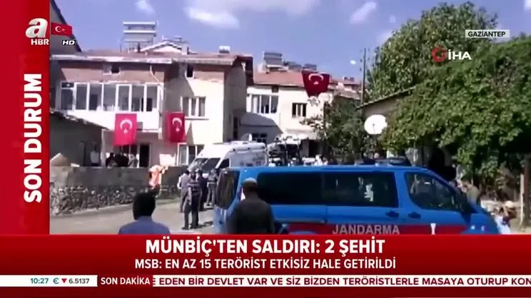 Münbiç'te saldırı 2 şehit var