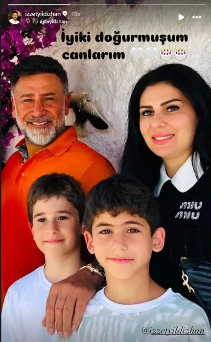 İzzet Yıldızhan’dan çocuklarıyla yeni poz! Eşi Ajda Yıldızhan paylaştı: İyi ki doğurmuşum...