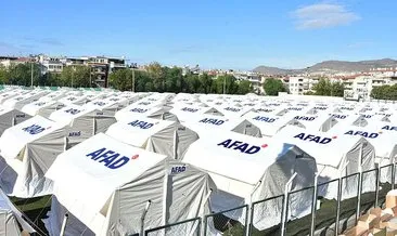 İzmir genelinde 1712 çadırın kurulumu tamamlandı